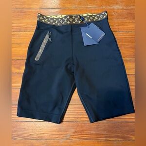 New with tags authentic Louis Vuitton Black Cycling Shorts size 38